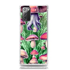 Natural Mushrooms Samsung Galaxy Note 20 Tpu Uv Case by GardenOfOphir