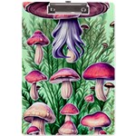 Natural Mushrooms A4 Acrylic Clipboard Front