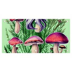 Natural Mushrooms Banner And Sign 6  X 3  by GardenOfOphir