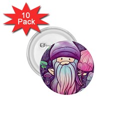 Fairy Mushrooms 1.75  Buttons (10 pack)