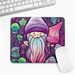 Fairy Mushrooms Large Mousepad by GardenOfOphir