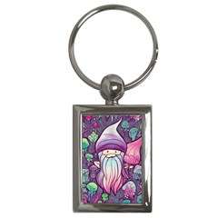 Fairy Mushrooms Key Chain (rectangle) by GardenOfOphir