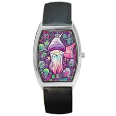 Fairy Mushrooms Barrel Style Metal Watch