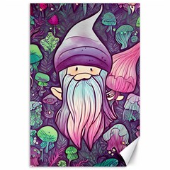 Fairy Mushrooms Canvas 24  x 36 