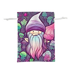 Fairy Mushrooms Lightweight Drawstring Pouch (S)