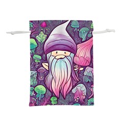 Fairy Mushrooms Lightweight Drawstring Pouch (L)