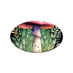 Mushroom Foraging In The Woods Sticker Oval (100 Pack) by GardenOfOphir