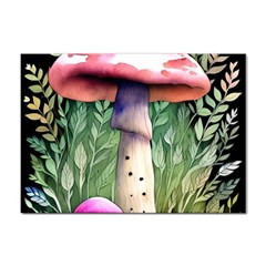 Mushroom Foraging In The Woods Sticker A4 (100 Pack) by GardenOfOphir