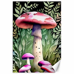 Mushroom Foraging In The Woods Canvas 20  X 30  by GardenOfOphir