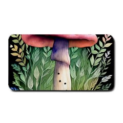 Mushroom Foraging In The Woods Medium Bar Mat by GardenOfOphir