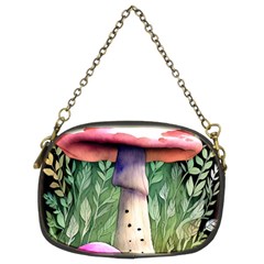 Mushroom Foraging In The Woods Chain Purse (two Sides) by GardenOfOphir