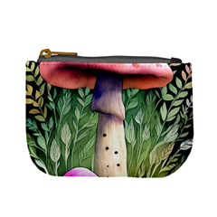 Mushroom Foraging In The Woods Mini Coin Purse