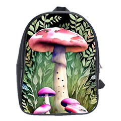 Mushroom Foraging In The Woods School Bag (large) by GardenOfOphir