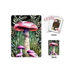 Mushroom Foraging In The Woods Playing Cards Single Design (mini) by GardenOfOphir