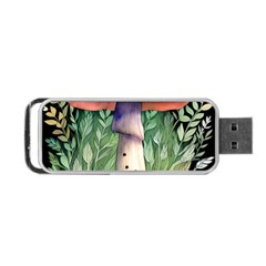 Mushroom Foraging In The Woods Portable Usb Flash (two Sides) by GardenOfOphir