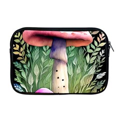 Mushroom Foraging In The Woods Apple Macbook Pro 17  Zipper Case by GardenOfOphir