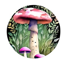 Mushroom Foraging In The Woods Mini Round Pill Box (pack Of 5) by GardenOfOphir