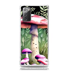 Mushroom Foraging In The Woods Samsung Galaxy Note 20 Tpu Uv Case by GardenOfOphir