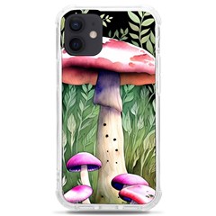 Mushroom Foraging In The Woods Iphone 12 Mini Tpu Uv Print Case	 by GardenOfOphir