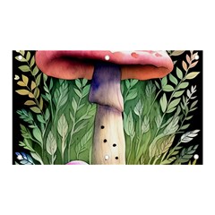 Mushroom Foraging In The Woods Banner And Sign 5  X 3  by GardenOfOphir