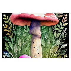 Mushroom Foraging In The Woods Banner And Sign 6  X 4  by GardenOfOphir