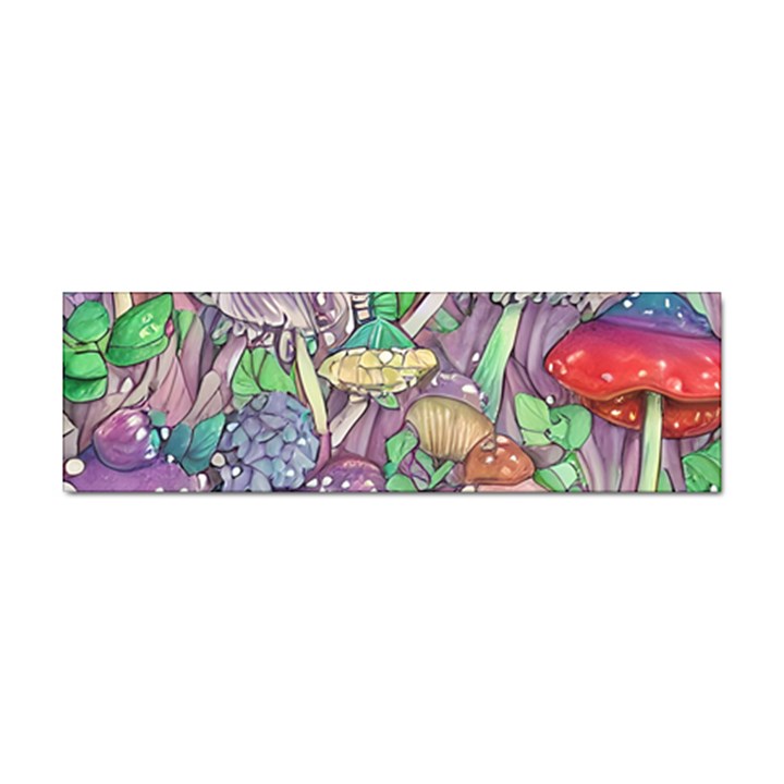 Vintage Mushroom Garden Sticker Bumper (100 pack)