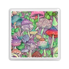 Vintage Mushroom Garden Memory Card Reader (square) by GardenOfOphir