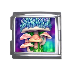 Fairy Mushroom In The Forest Mega Link Italian Charm (18mm) by GardenOfOphir