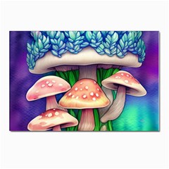 Fairy Mushroom In The Forest Postcards 5  X 7  (pkg Of 10) by GardenOfOphir