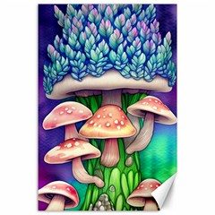 Fairy Mushroom In The Forest Canvas 24  X 36  by GardenOfOphir