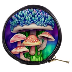 Fairy Mushroom In The Forest Mini Makeup Bag by GardenOfOphir