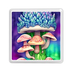 Fairy Mushroom In The Forest Memory Card Reader (square) by GardenOfOphir