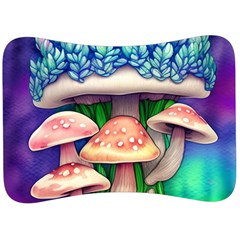 Fairy Mushroom In The Forest Velour Seat Head Rest Cushion by GardenOfOphir