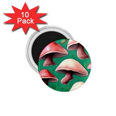 Forest Mushrooms 1.75  Magnets (10 pack) 