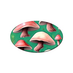 Forest Mushrooms Sticker Oval (100 pack)