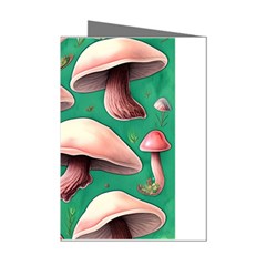 Forest Mushrooms Mini Greeting Cards (pkg Of 8) by GardenOfOphir