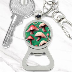 Forest Mushrooms Bottle Opener Key Chain