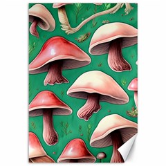 Forest Mushrooms Canvas 12  x 18 