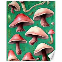 Forest Mushrooms Canvas 16  x 20 