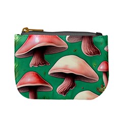 Forest Mushrooms Mini Coin Purse