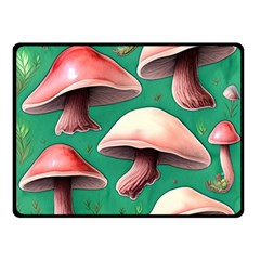 Forest Mushrooms Fleece Blanket (Small)