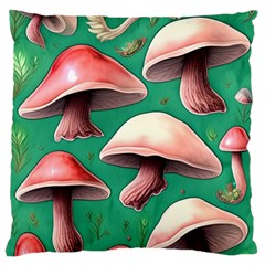 Forest Mushrooms Standard Premium Plush Fleece Cushion Case (two Sides) by GardenOfOphir