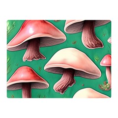 Forest Mushrooms Premium Plush Fleece Blanket (Mini)