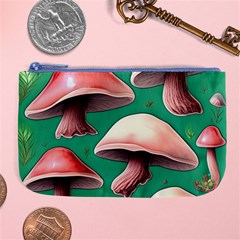 Forest Mushrooms Large Coin Purse by GardenOfOphir