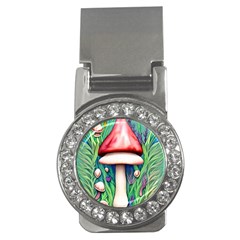 Vintage Forest Mushrooms Money Clips (cz)  by GardenOfOphir