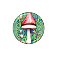 Vintage Forest Mushrooms Hat Clip Ball Marker (4 Pack) by GardenOfOphir