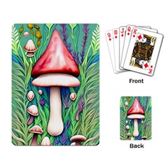 Vintage Forest Mushrooms Playing Cards Single Design (rectangle) by GardenOfOphir