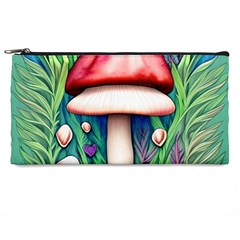 Vintage Forest Mushrooms Pencil Case by GardenOfOphir