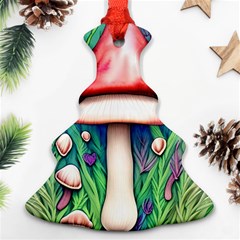 Vintage Forest Mushrooms Christmas Tree Ornament (two Sides) by GardenOfOphir