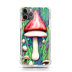 Vintage Forest Mushrooms Iphone 11 Pro 5 8 Inch Tpu Uv Print Case by GardenOfOphir